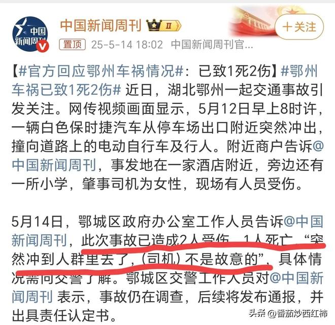 后续！保时捷撞到行人女车主潇洒戴墨镜当地回应：不是故意的(图5)